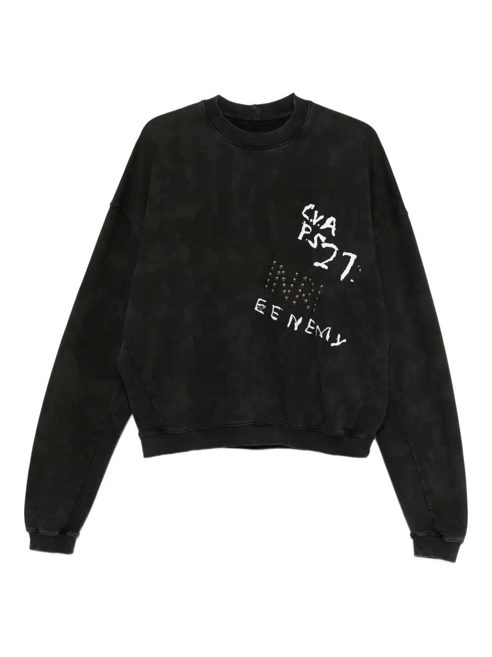 RRR123 Inri Cva sweater verfraaid met studs Zwart