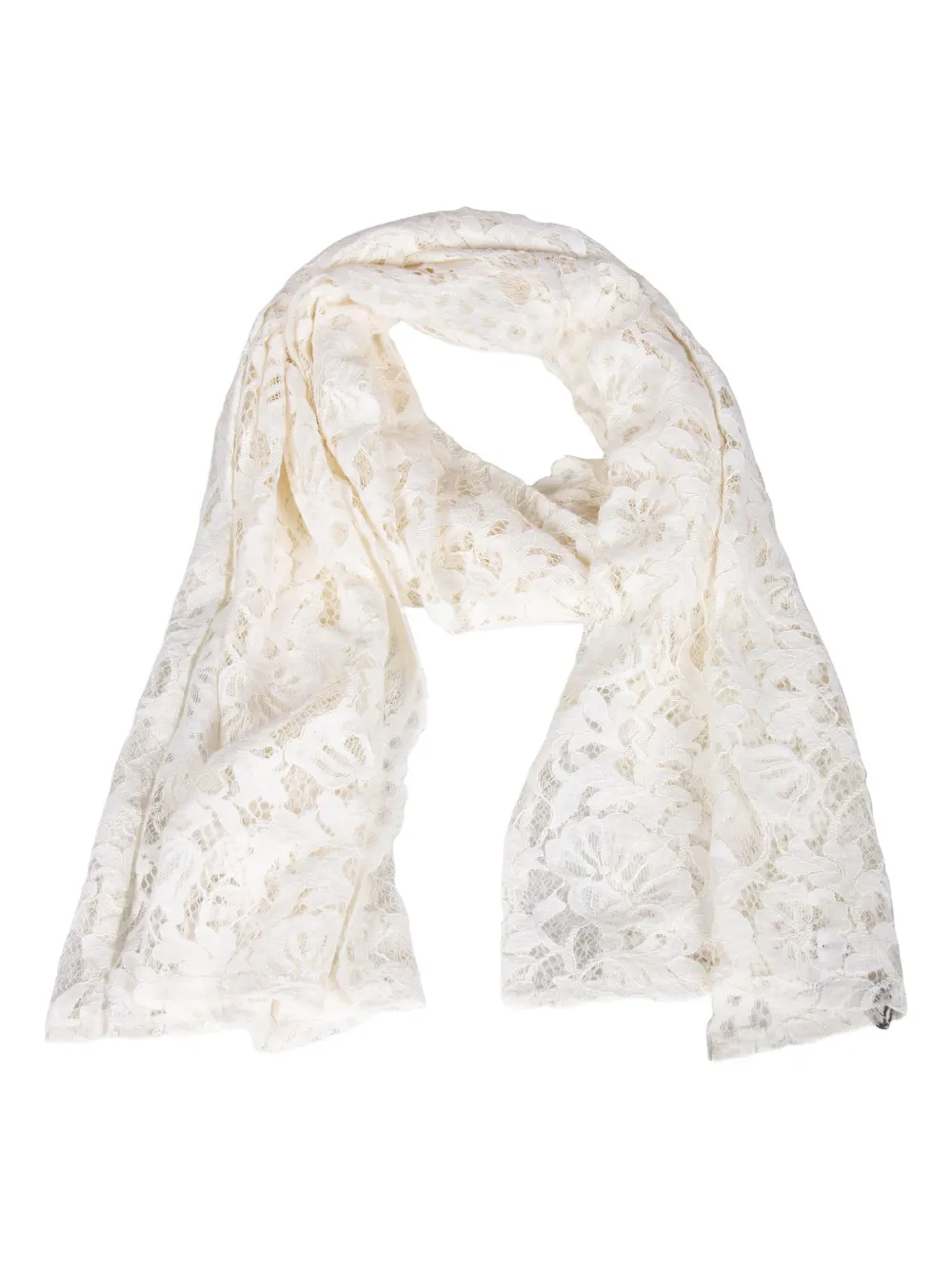GAYNOR BONGARD floral-lace scarf Wit