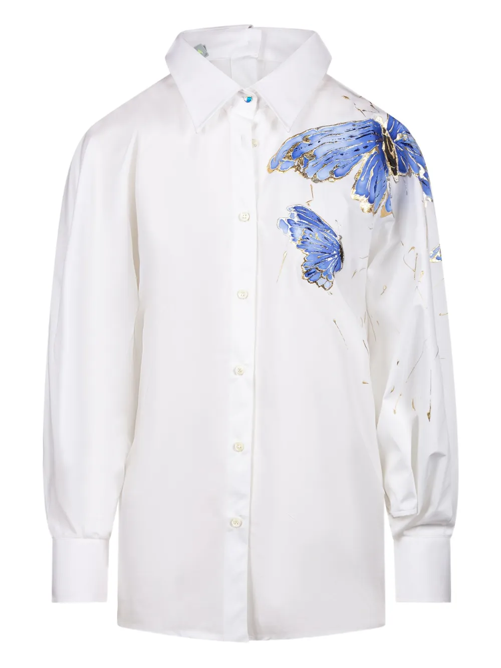 DECATA butterfly-print balloon-sleeve shirt | Shirts | Image 2