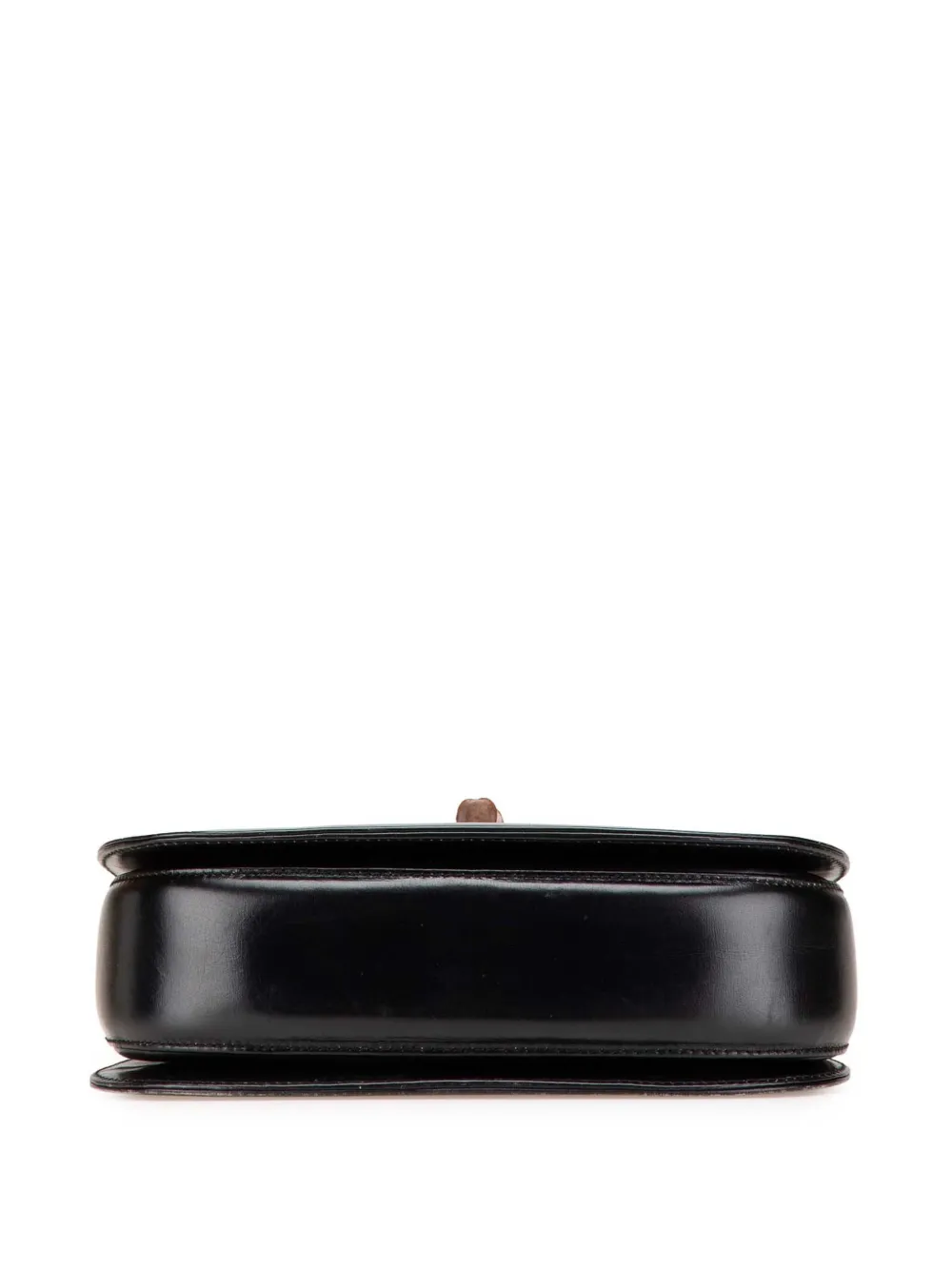 Pre-owned Gucci 20th Century Calfskin Bamboo Night Satchel