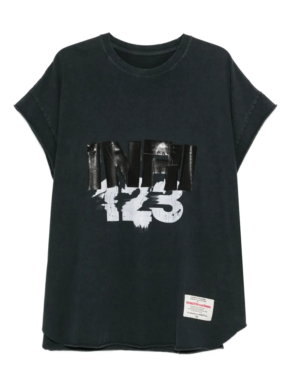 RRR123 x Fear of God katoenen T-shirt Zwart
