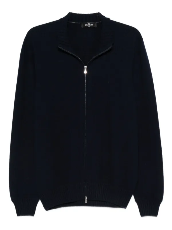 Gran Sasso ジップアップ カーディガン Gran Sasso ジップアップ