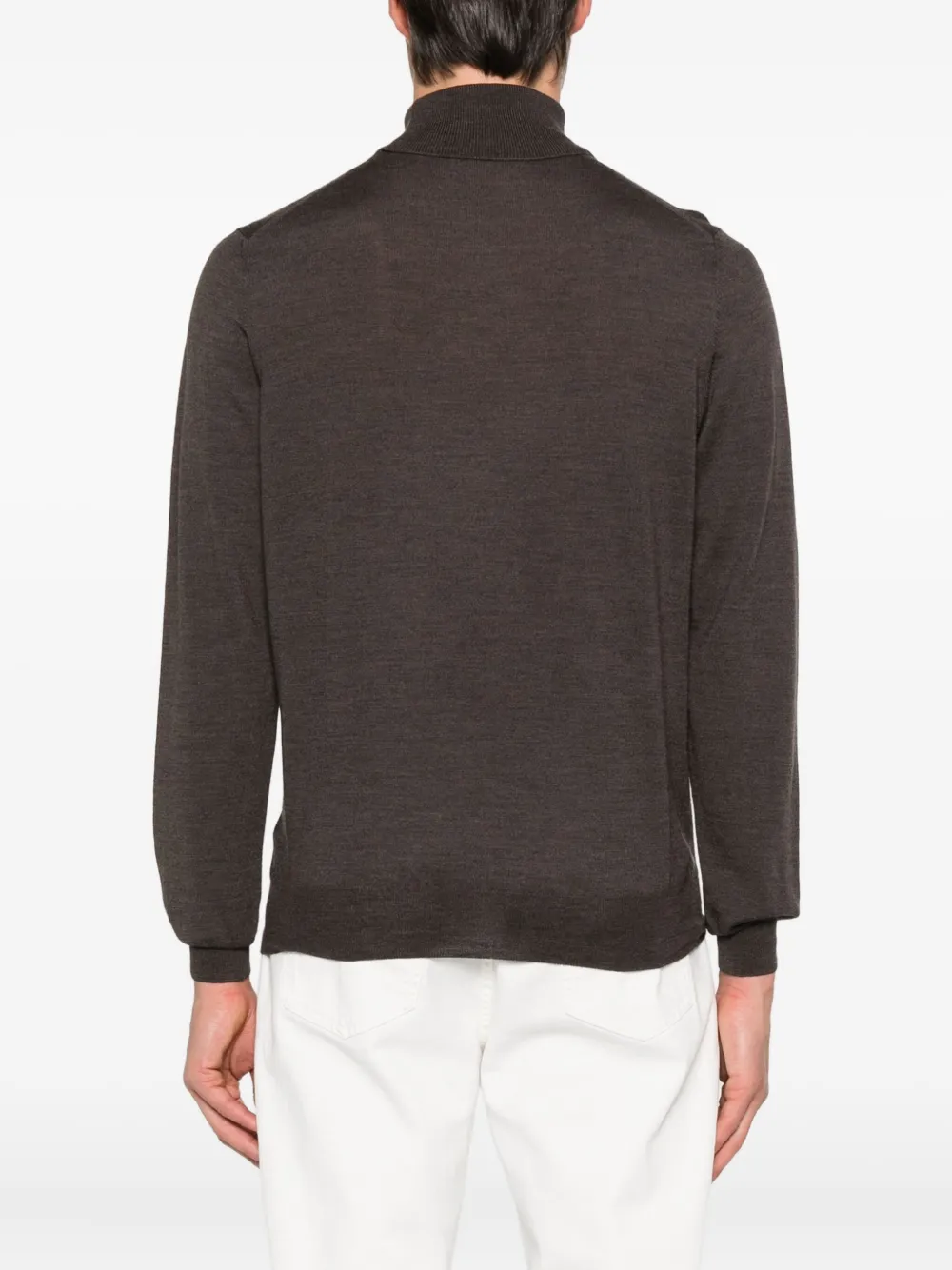 Gran Sasso Turtleneck Top In Brown