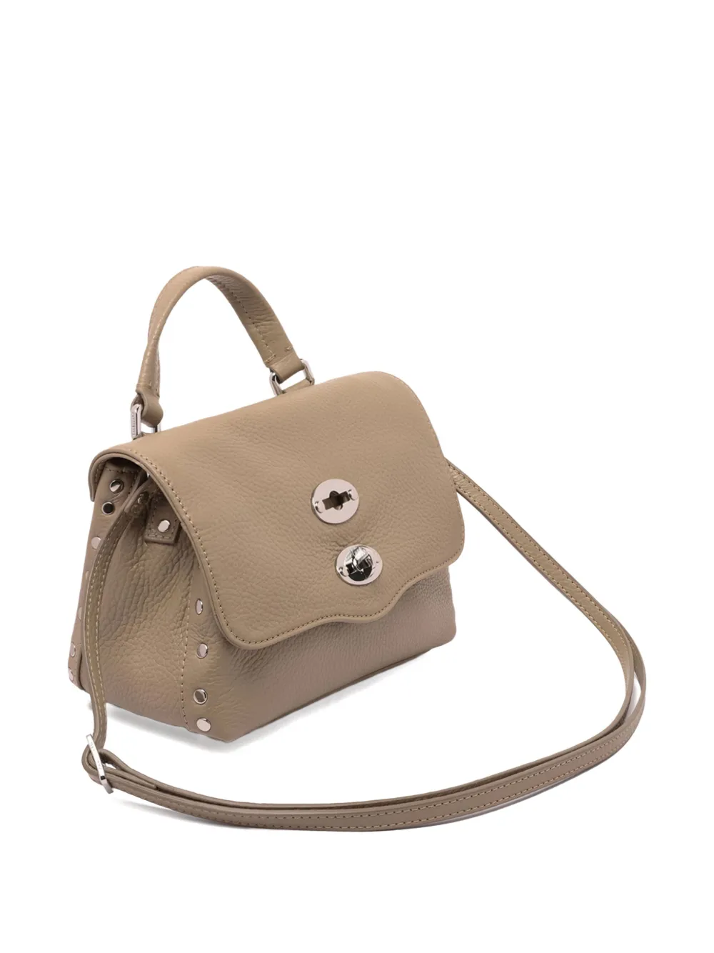 Zanellato Postina mini-tas met studs Grijs