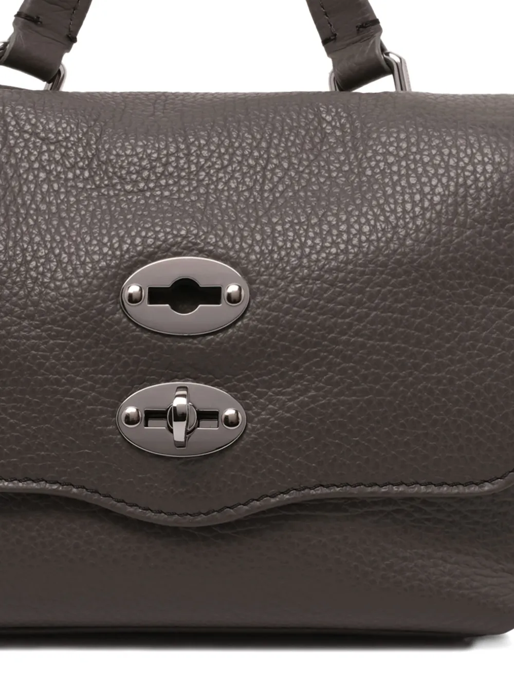 Zanellato Baby Postina leren shopper Grijs