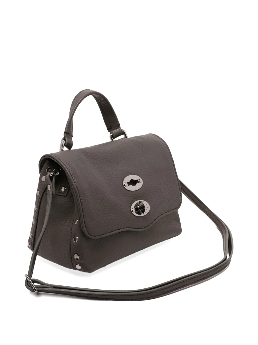 Zanellato Baby Postina leren shopper Grijs