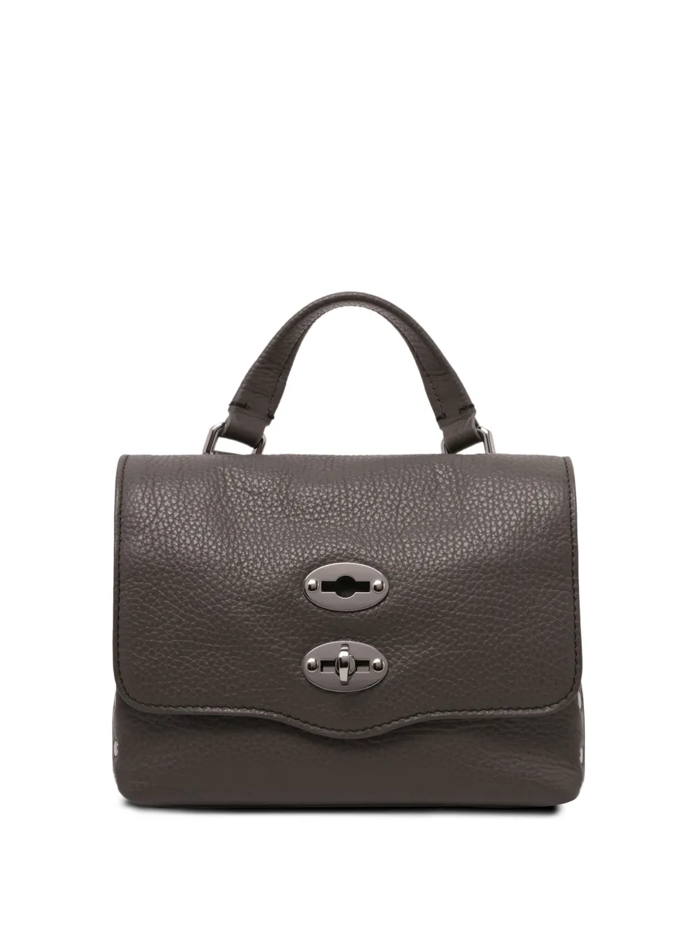Zanellato Baby Postina leren shopper Grijs