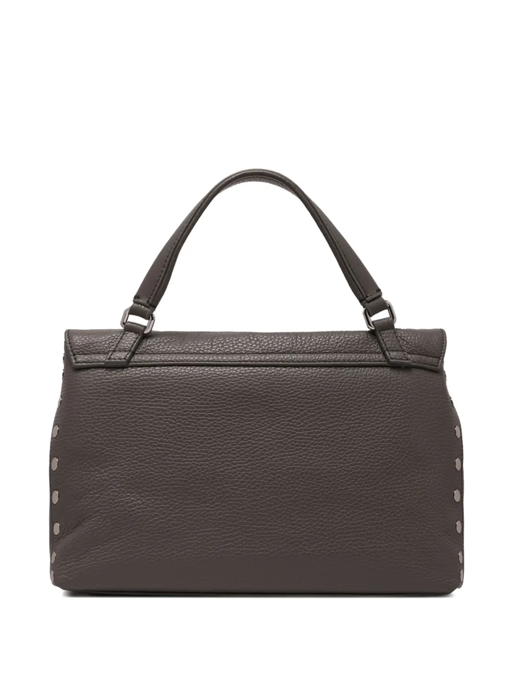Zanellato double-clasp studded shoulder bag Bruin