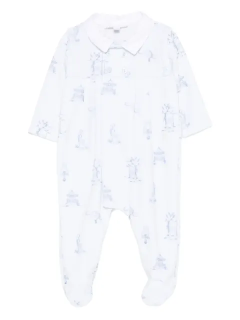 Patachou polo-collar print pajama