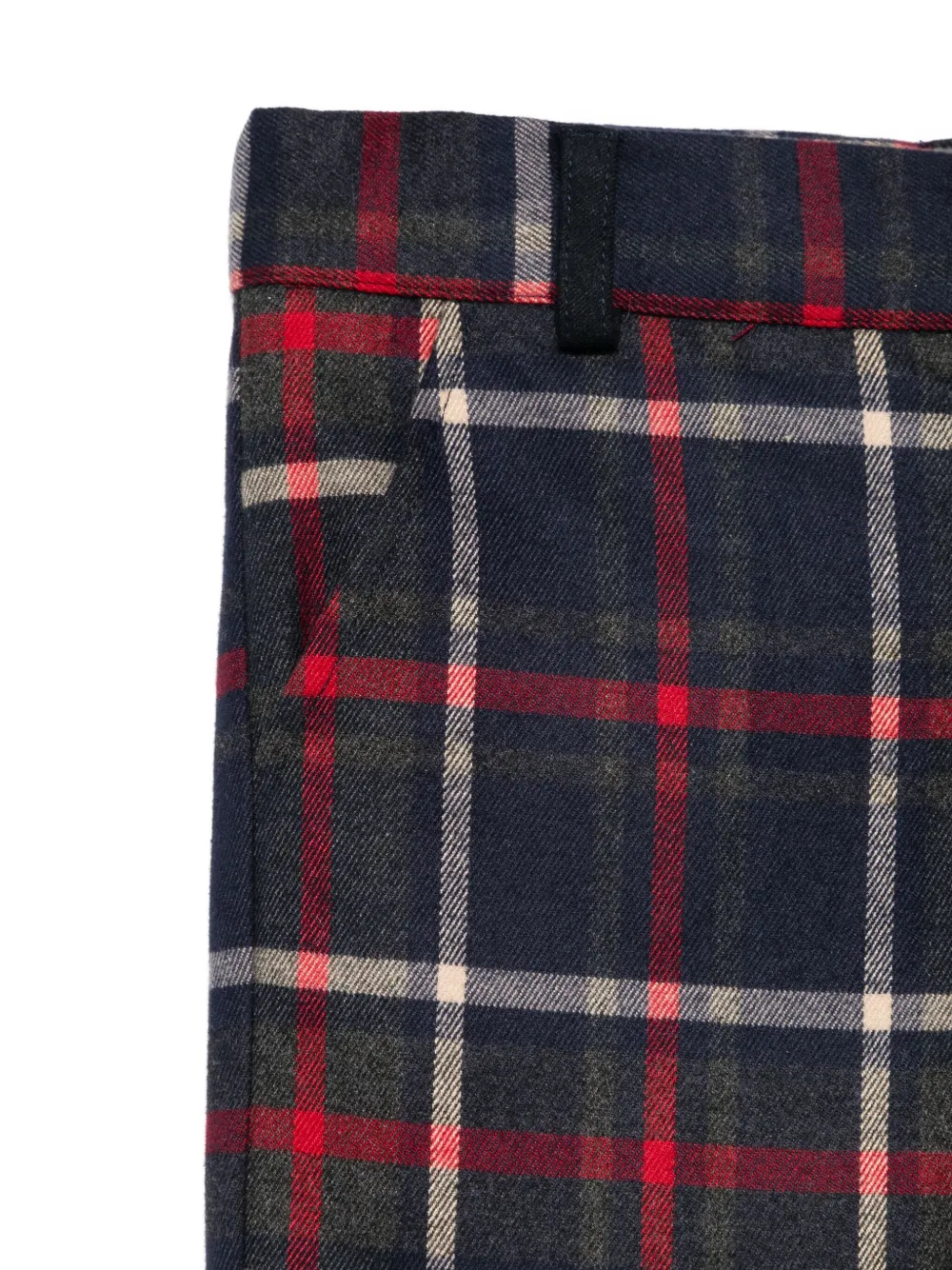 Patachou Check-pattern Trousers In Gray