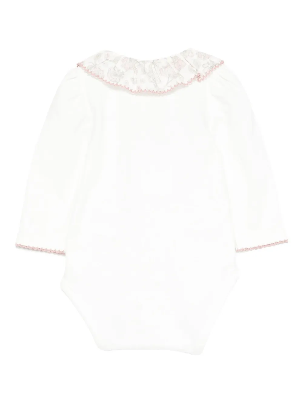 Patachou Printed-collar Body In White