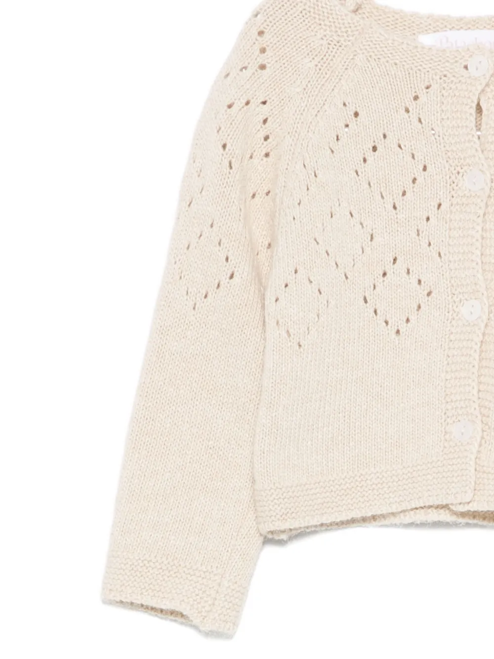 Patachou Vest met gehaakt detail Beige