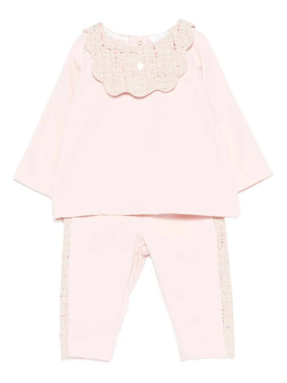 Patachou tweed-details trousers (set of two) | Pink | Image 1