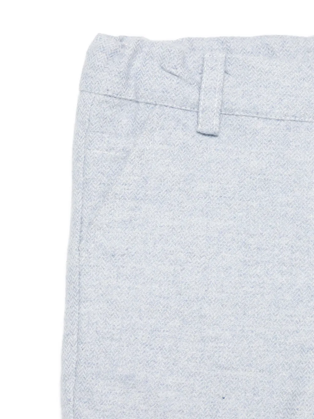 Patachou Herringbone-pattern Trousers In Blue