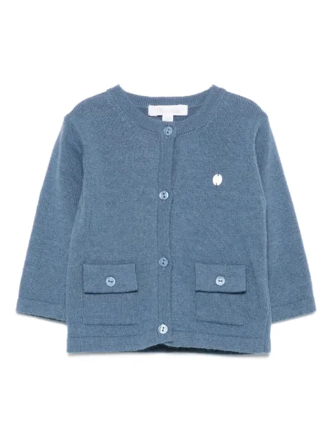 Patachou patch-pocket buttoned cardigan