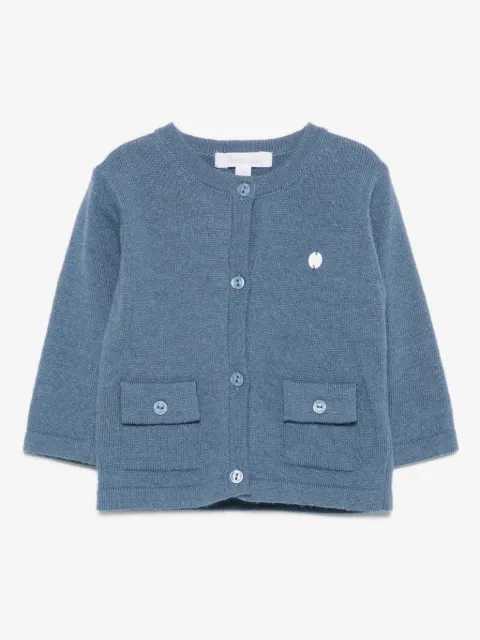 Patachou patch-pocket buttoned cardigan