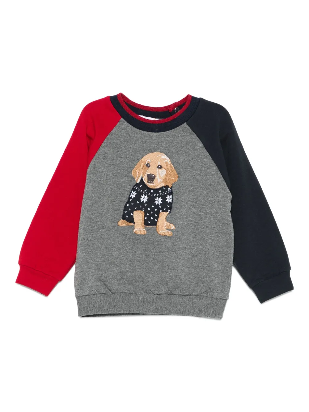 Patachou raglan-sleeve embroidered sweatshirt | Grey | Image 1
