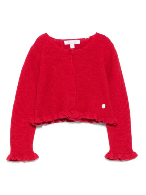 Patachou ruffled cardigan