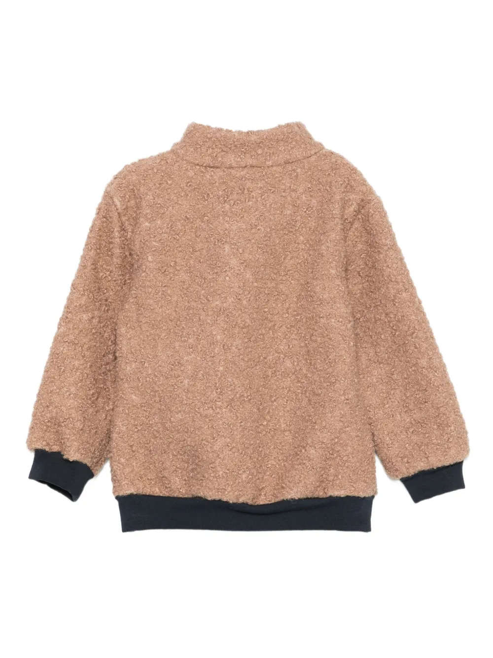 Patachou Half-zip Fleece Sweatshirt In Brown