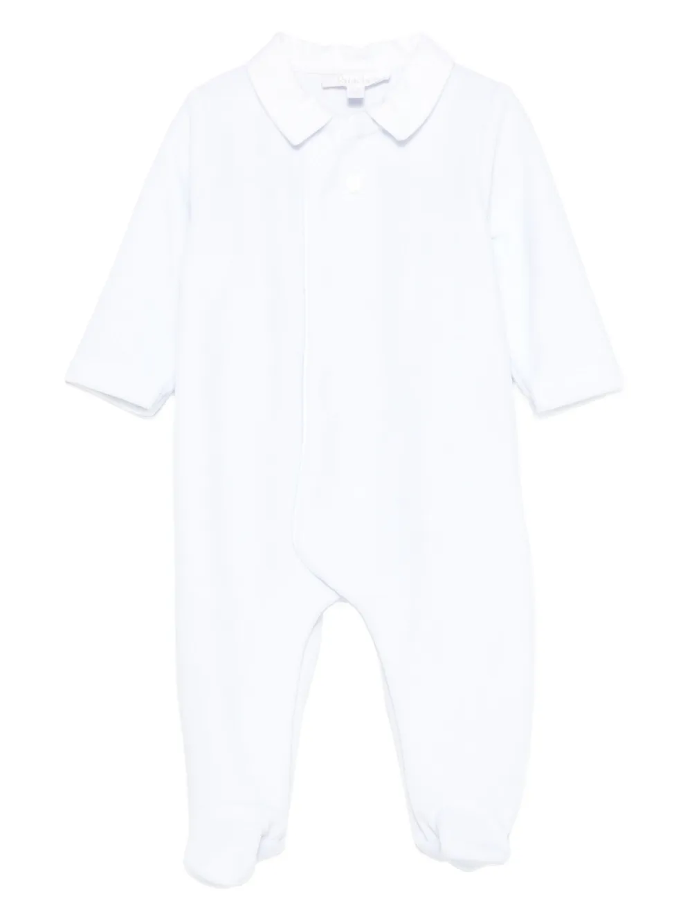 Patachou Polo-collar Pajama In White