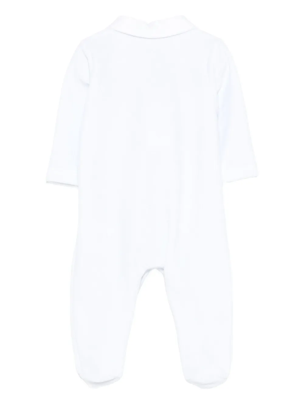 Patachou Polo-collar Pajama In White