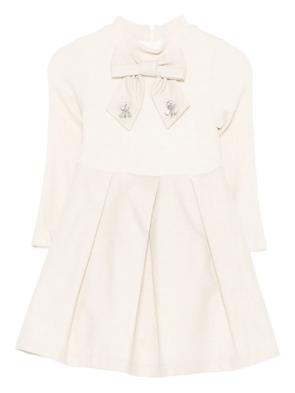 Patachou Bow-details Dress In Neutral