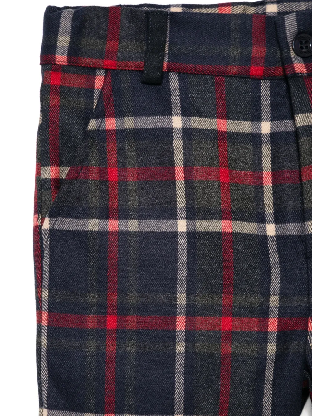 Patachou Geruite broek Blauw