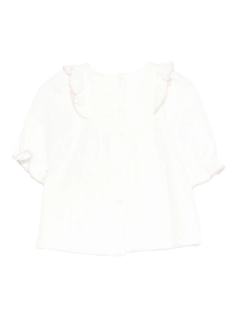 Patachou Embroidered Dress In White