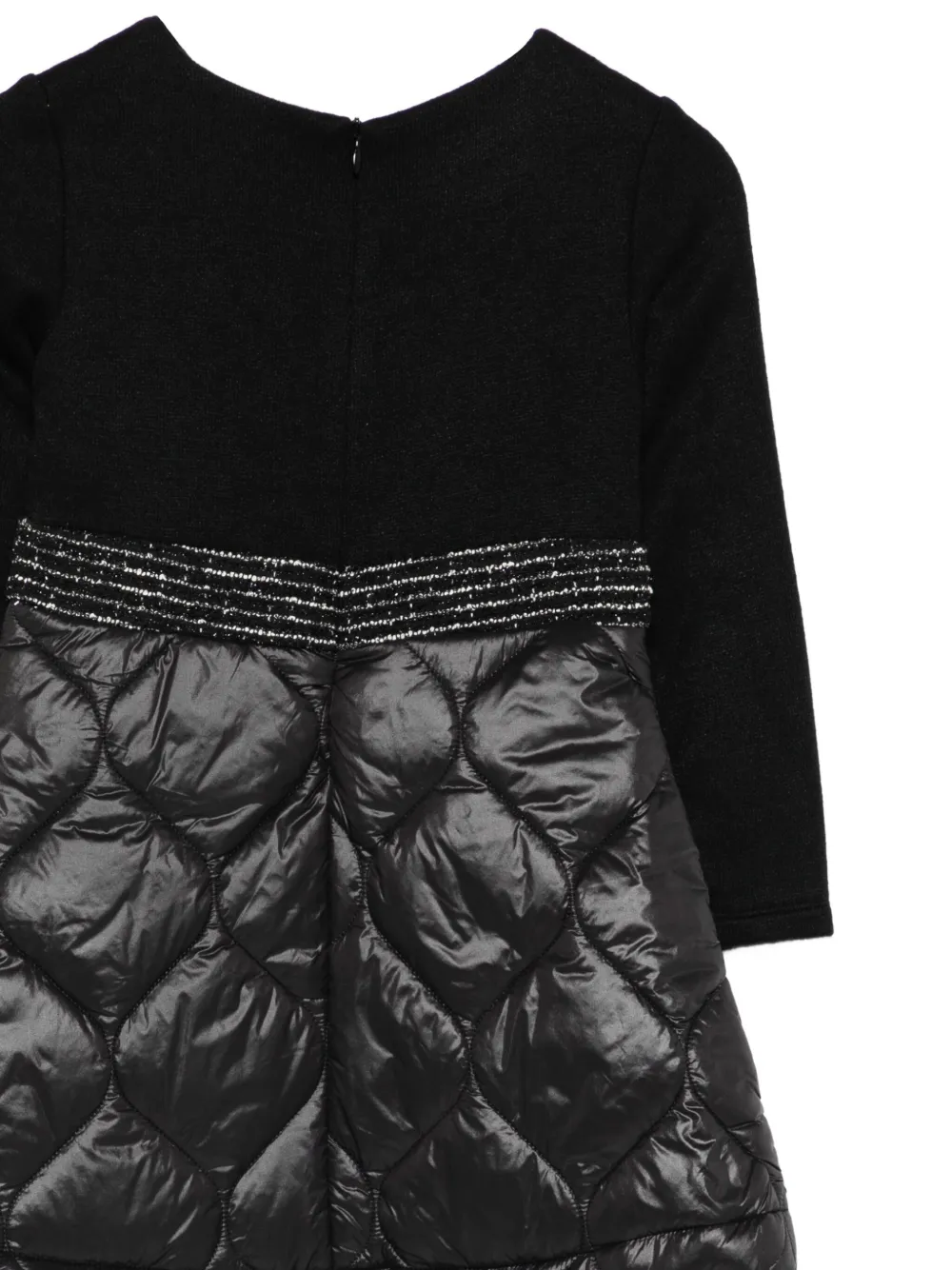 Patachou Gewatteerde jurk met verfraaide taille Zwart