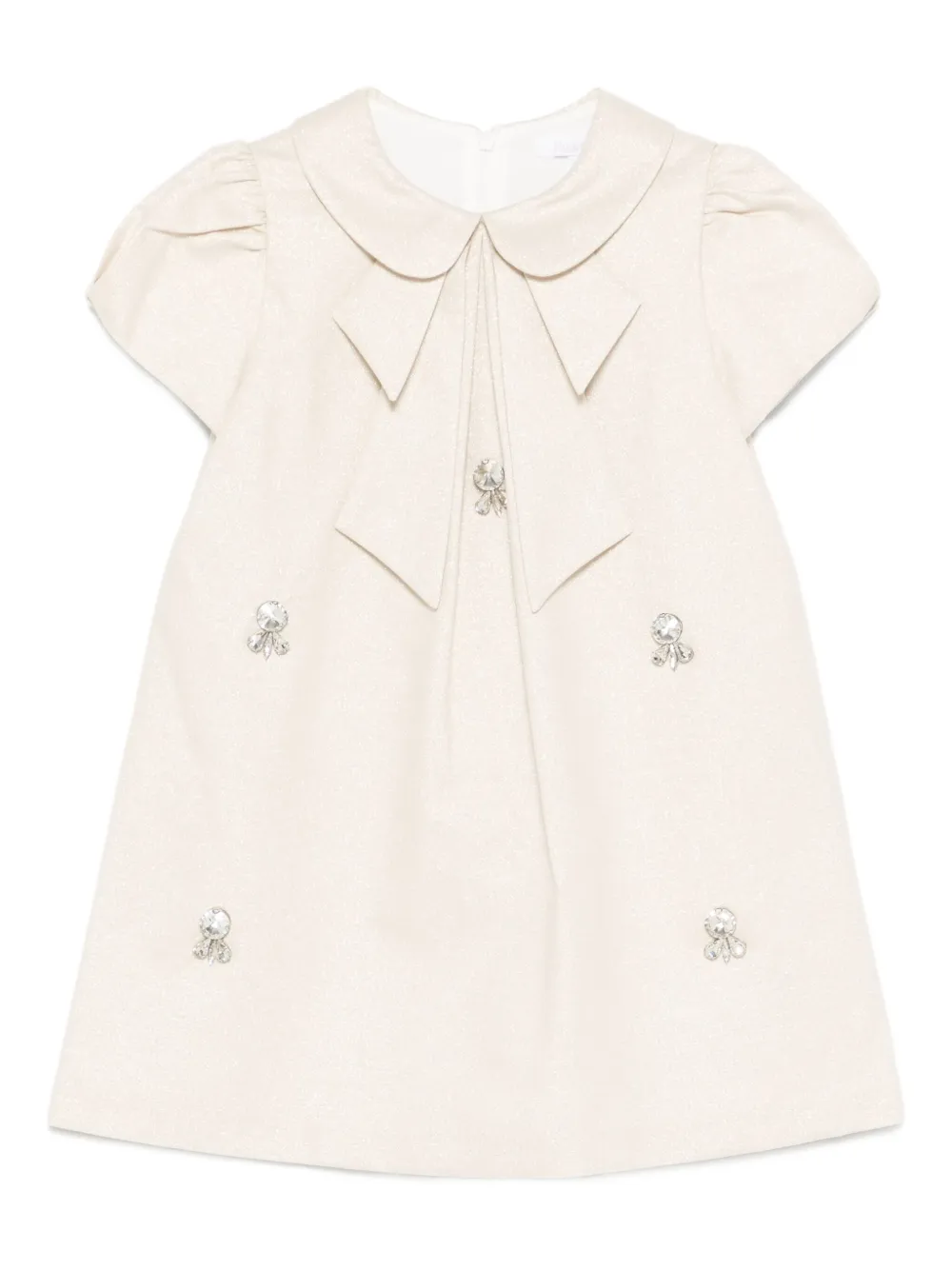 Patachou Rhinestone-embellished Dress In White