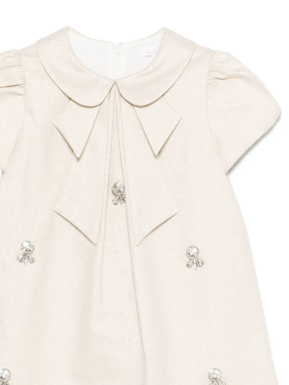 Patachou Rhinestone-embellished Dress In White