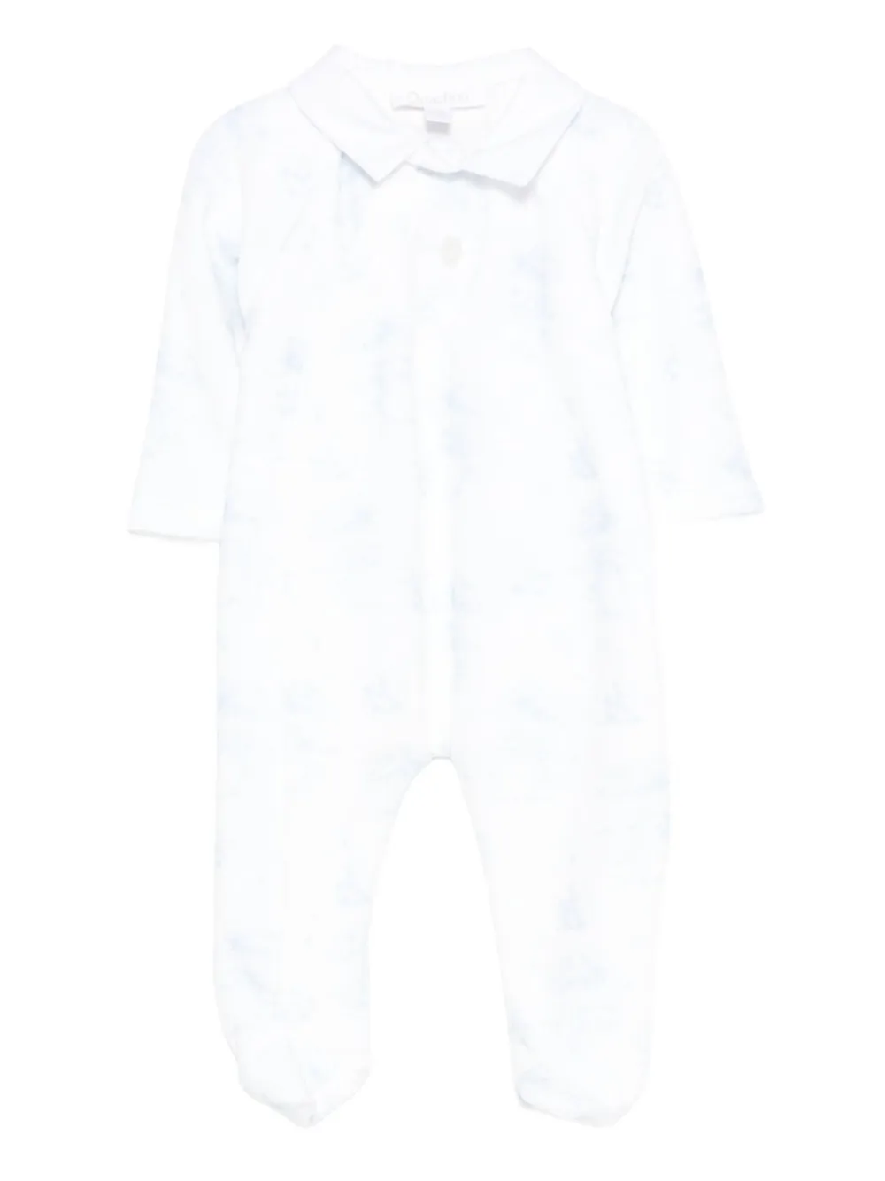 Patachou polo-collar print pajama | White | Image 1