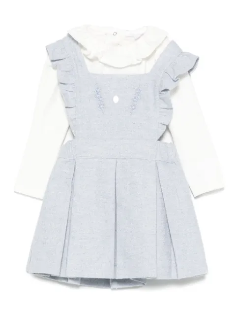 Patachou pleated ruffled dress