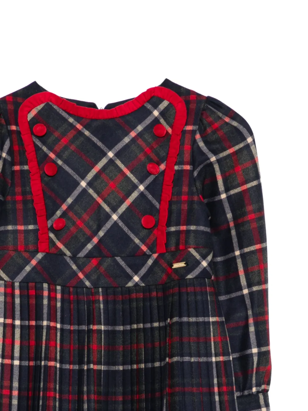 Patachou Jurk met tartan ruit Blauw