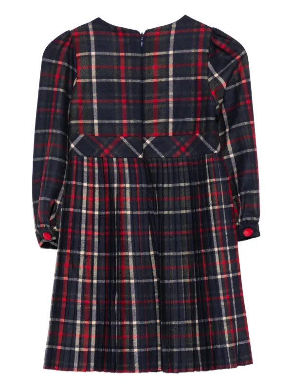sachin and babi light blue dress Klara Tartan Dress – numbat.uk main image 1