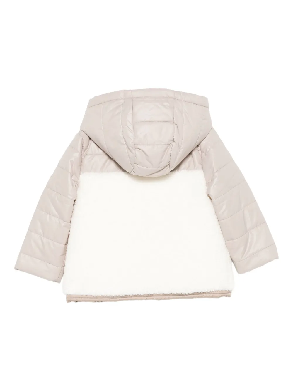 Patachou Hooded Padded Coat In White