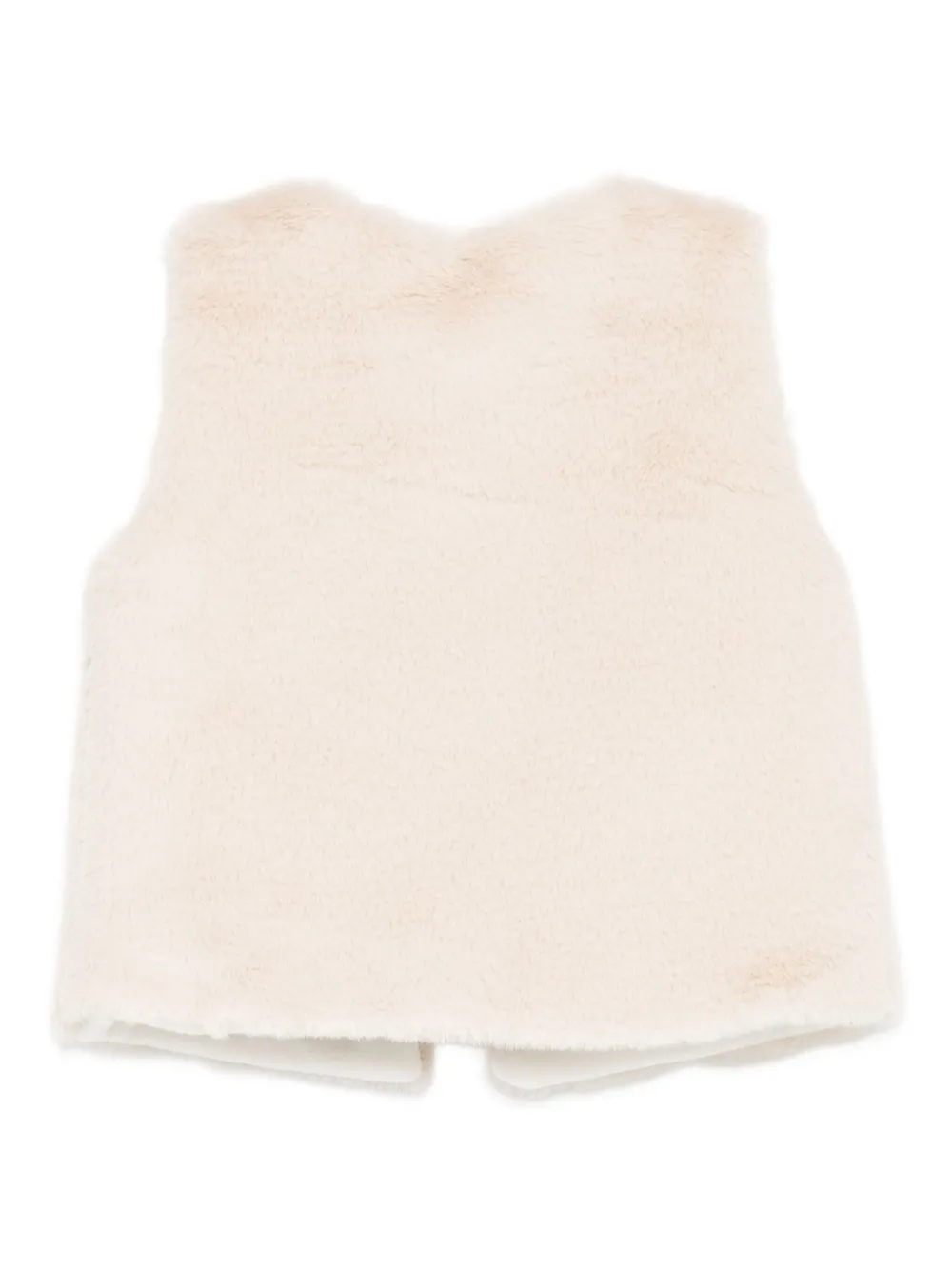 Patachou Floral-embroidered Waistcoat In Neutral