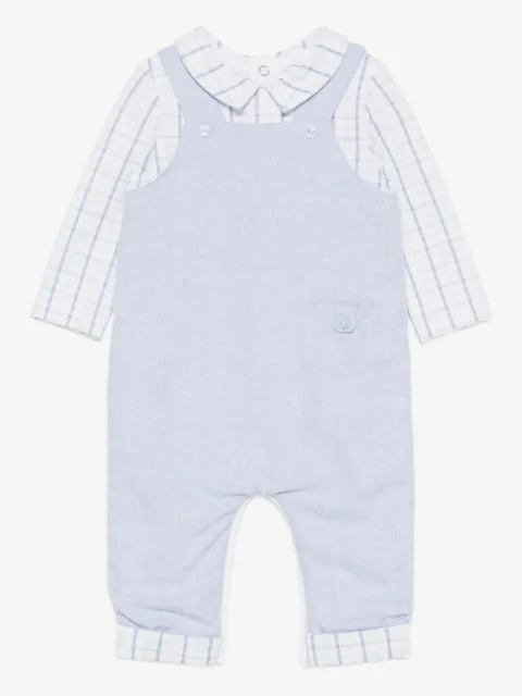 Patachou checked-shirt rompers
