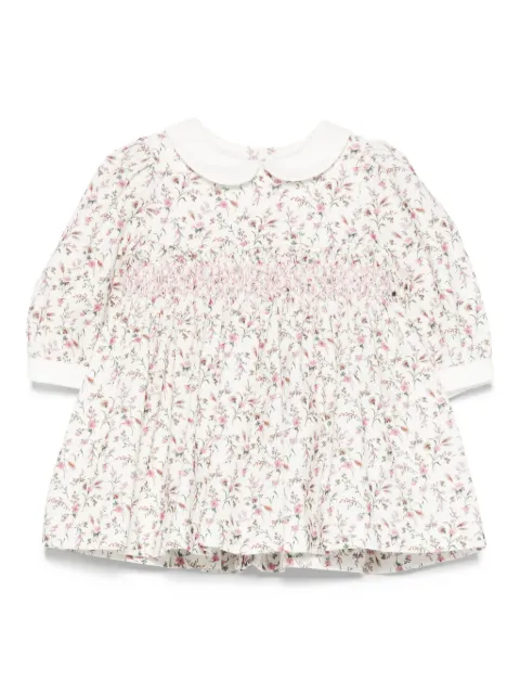 Patachou peter-pan collar smocked dress
