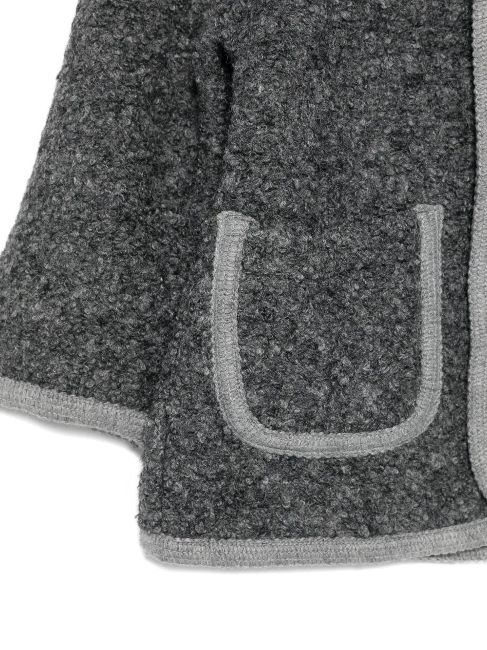 Patachou Button-fastening Patch-pocket Jacket In Gray