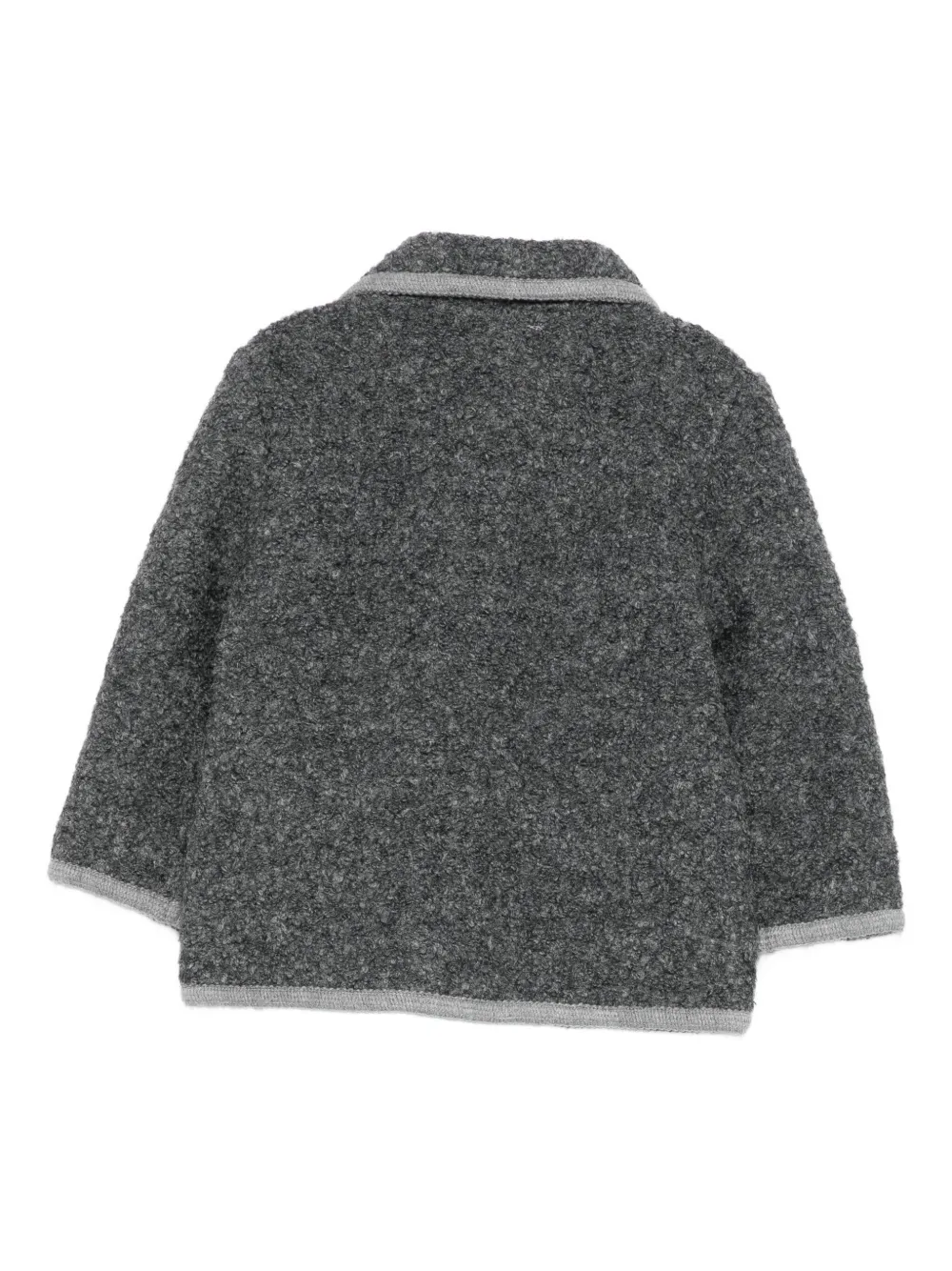 Patachou Button-fastening Patch-pocket Jacket In Gray