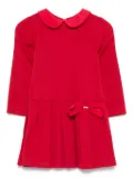 Patachou peter-pan collar pleated dress - Red