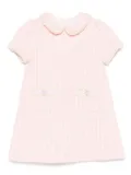 Patachou tweed peter-pan collar casual dress - Pink