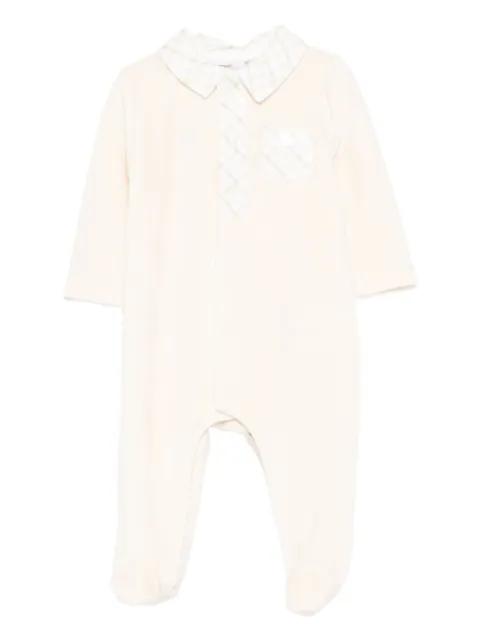 Patachou checked-collar pajama