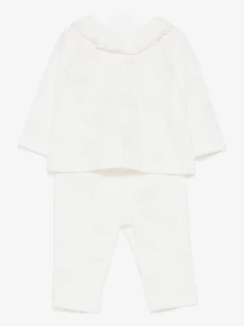 Patachou ruffled-details trousers (set of two)