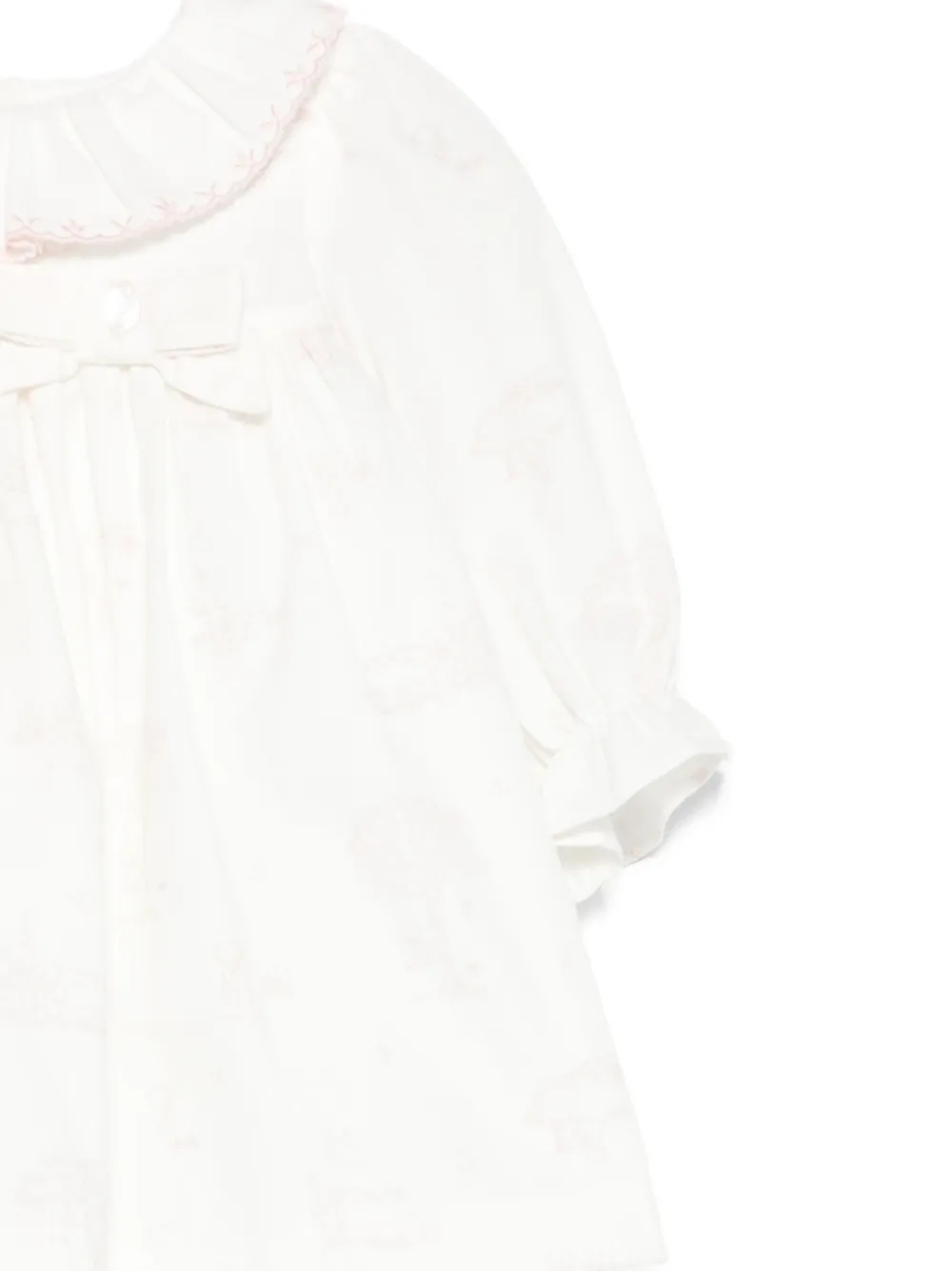 Patachou Peter-pan Collar Dress In White