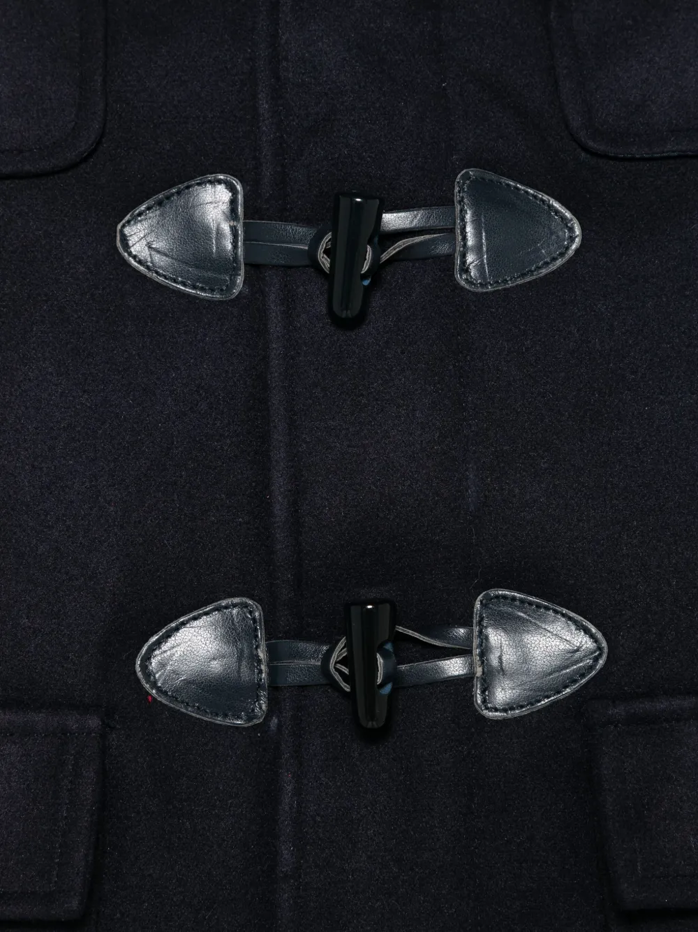 Patachou Hooded Toggle-fastening Duffle Coat In Black