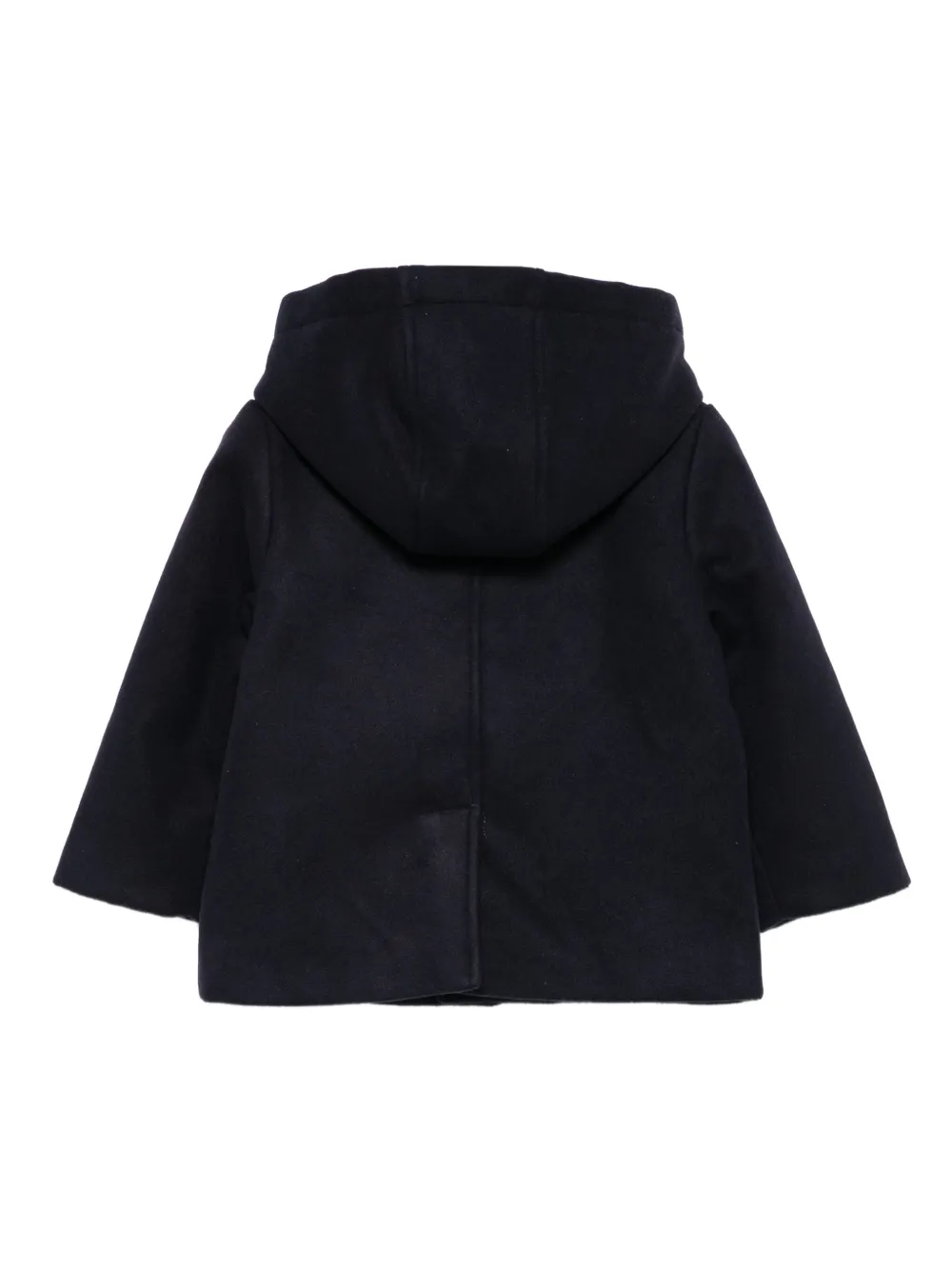 Patachou Hooded Toggle-fastening Duffle Coat In Black