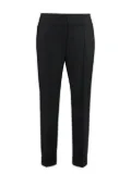 Peserico roll-up cuff trousers - Black