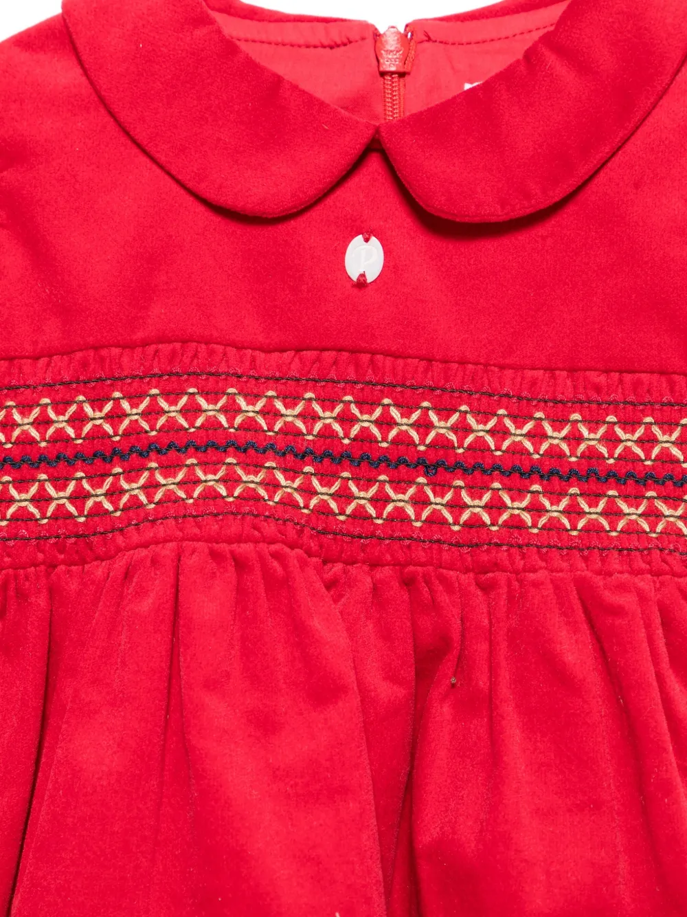 Patachou Jurk met Peter Pan-kraag Rood